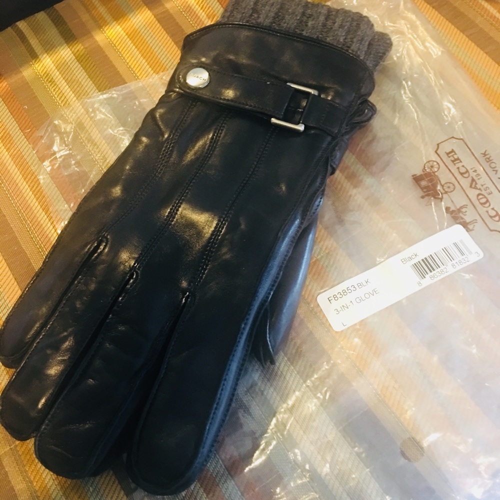 Men’s COACH winter gloves